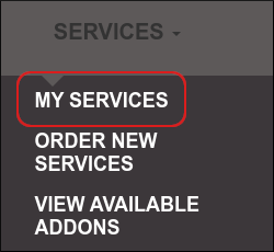 Custom Portal - Services - My Services